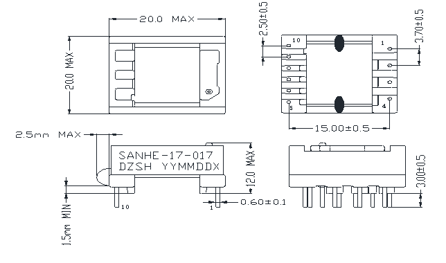 Méretek 17017