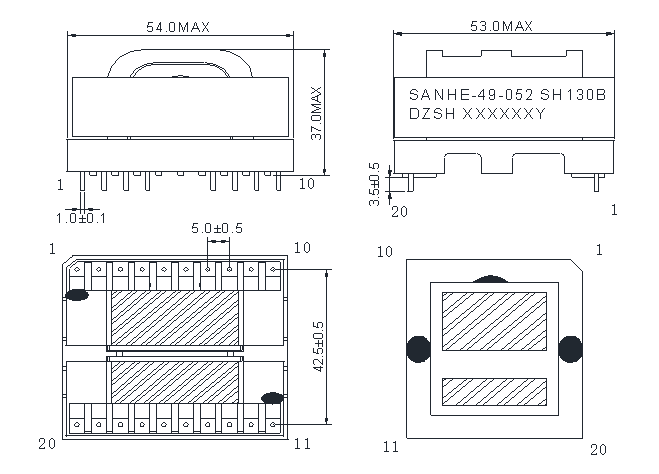 Dimensiones49052